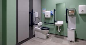 Disabled toilet interior
